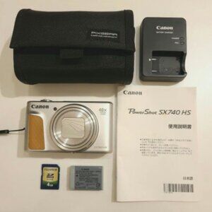 non PowerShot SX740 HS (Silver) – Tested & Fully Working – Compact Travel Zoom C